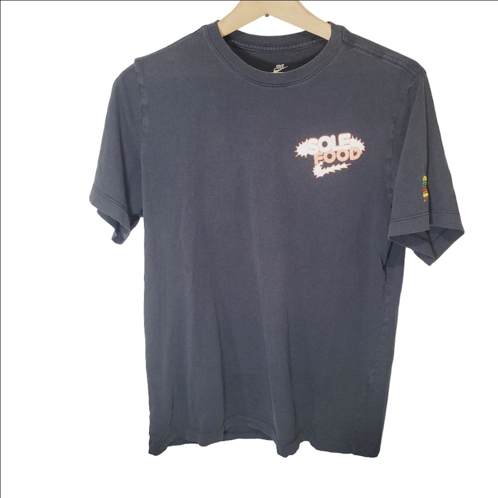 Nike Sole Food Shoe Burger Casual Short Sleeve Shirt